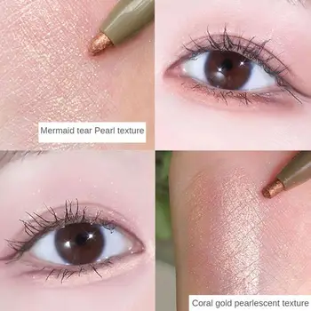 2 In1 Dvojitá Hlava Oční Linky Oční Stíny Vodotěsné Hladký Perleťový Matný Oční Linky Oční Stíny Make-Up Kosmetické Kosmetika