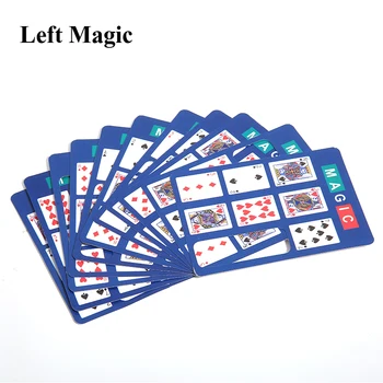 Indukční karty Magic Triky, Karty Poker Monte Karty Triky Jednoduché Klasické kouzelnické Triky Pro Close Up Magic Iluze